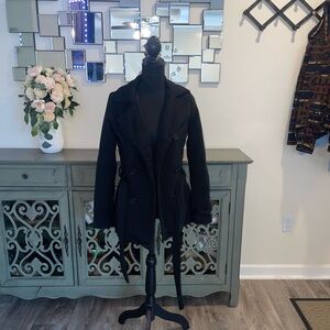 Jou Jou Classic Black Trench Coat